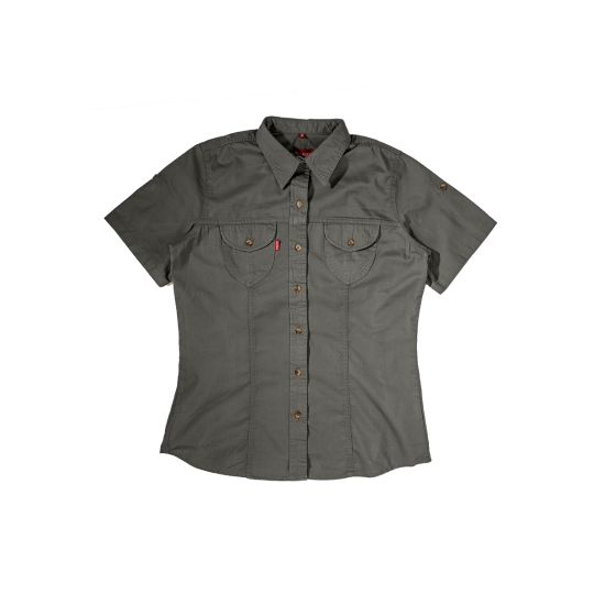 Dune Slim Fit Safari Shirt (Olive) 