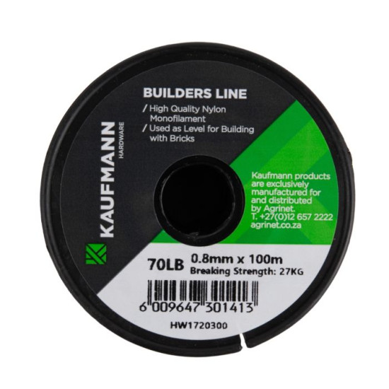 KAUFMANN BUILDING LINE 70LB 0.85X100MM